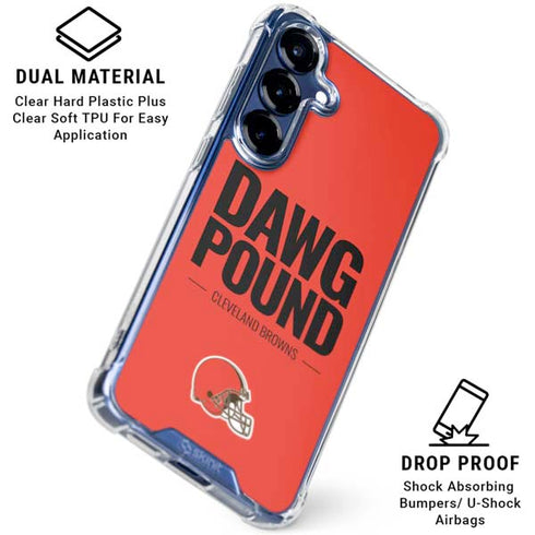 NFL Cleveland Browns Team Motto Galaxy S25 Clear Case